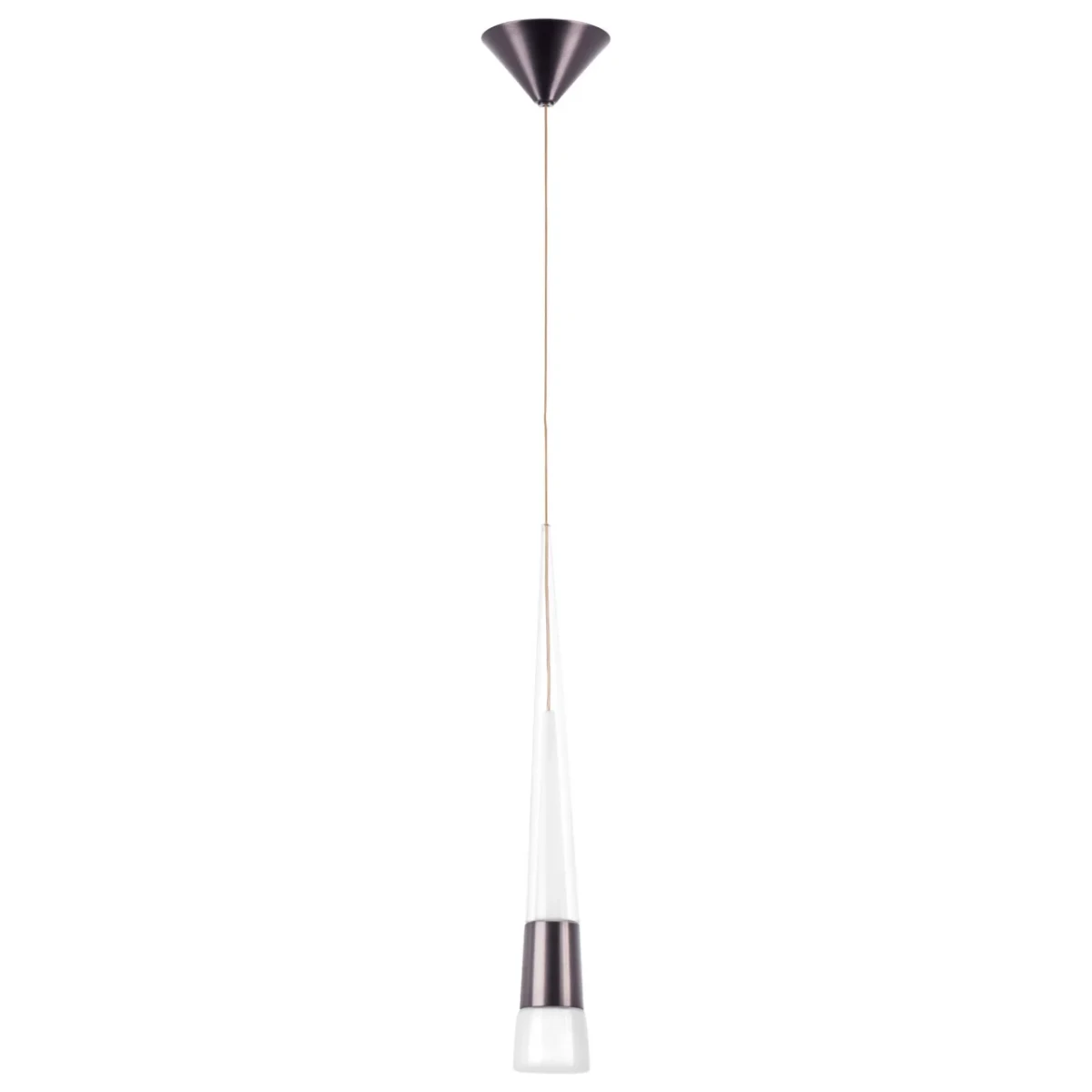 757011 Люстра CONE LED 5W 280LM КОФЕЙНЫЙ/БЕЛЫЙ/ПРОЗРАЧНЫЙ 3000K