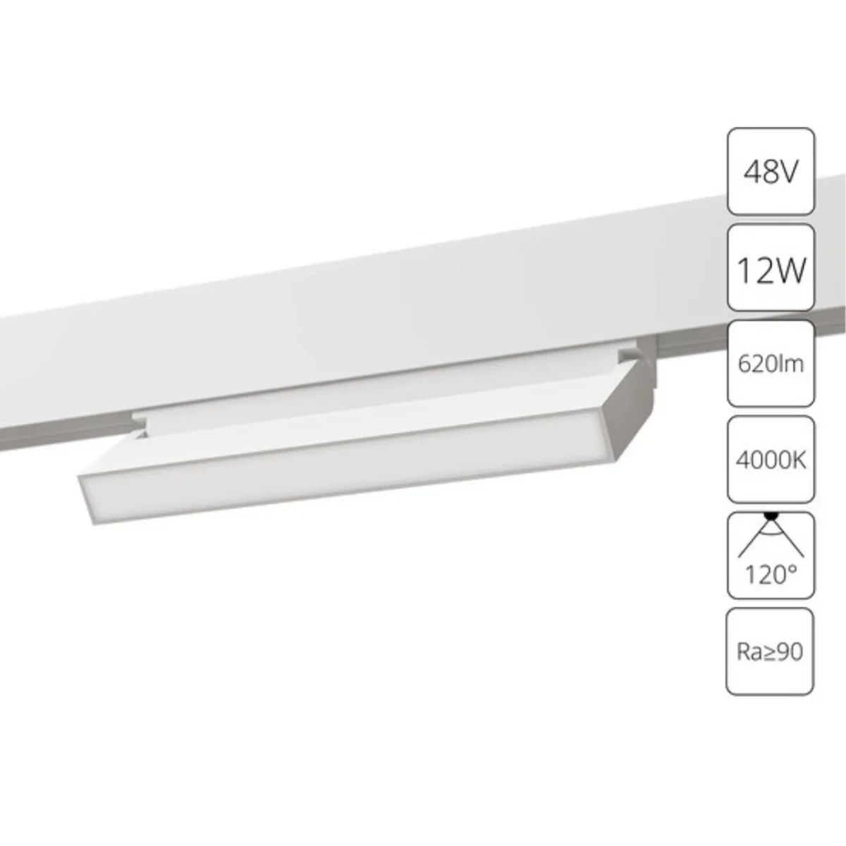 Магнитный трековый светильник Arte Lamp LINEA A4669PL-1WH