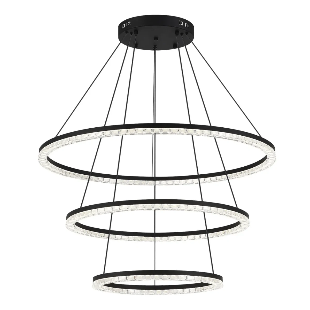 SL1018.403.03 Светильник подвесной ST-Luce черный/прозрачный LED 3*130W 4000K