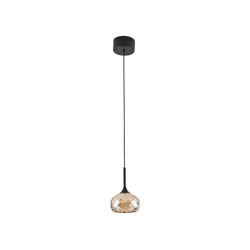 Подвесной светильник Newport 7241/S mat.black amber