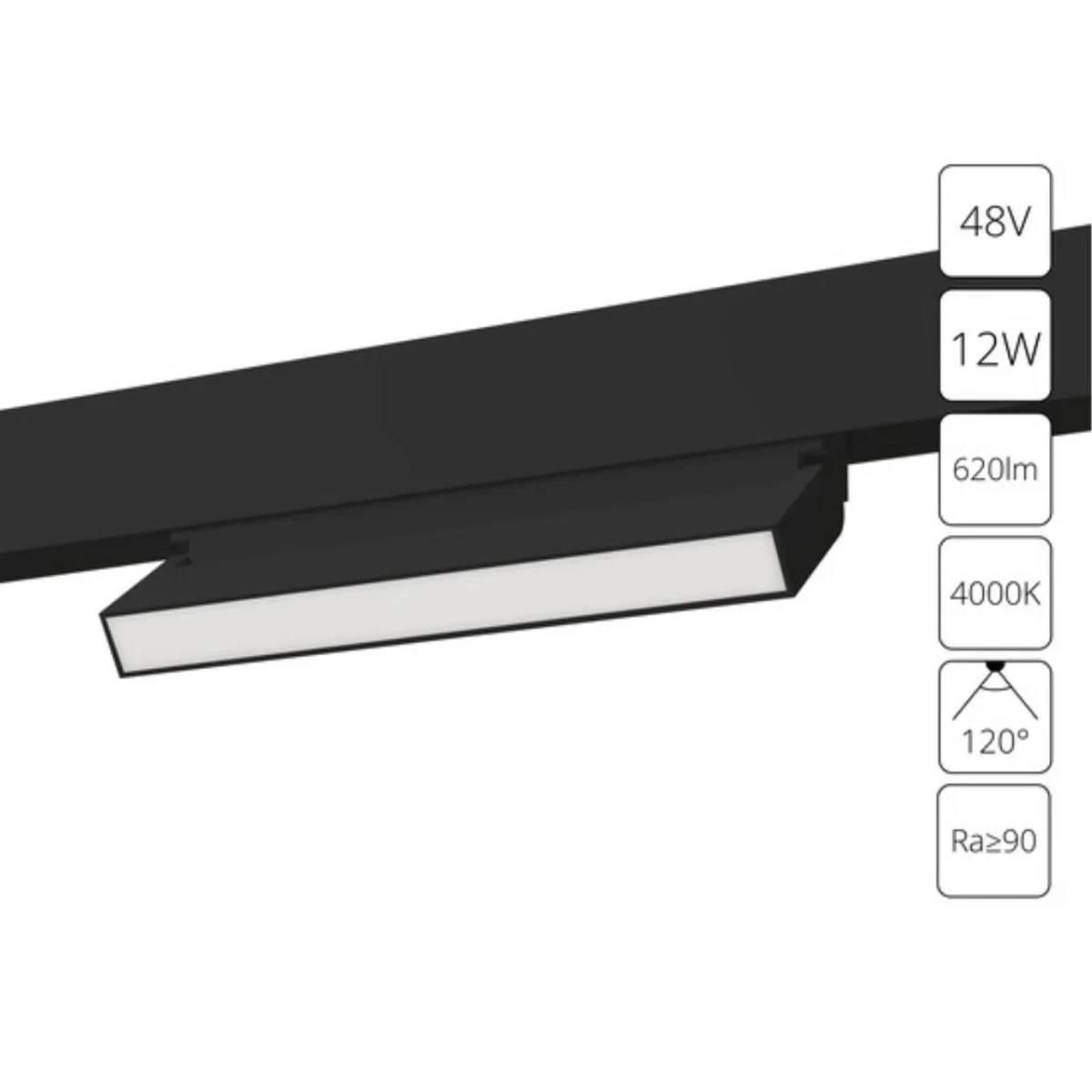 Магнитный трековый светильник Arte Lamp LINEA A4669PL-1BK