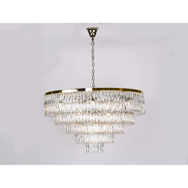 Каскадная люстра Newport 10129+17/C gold