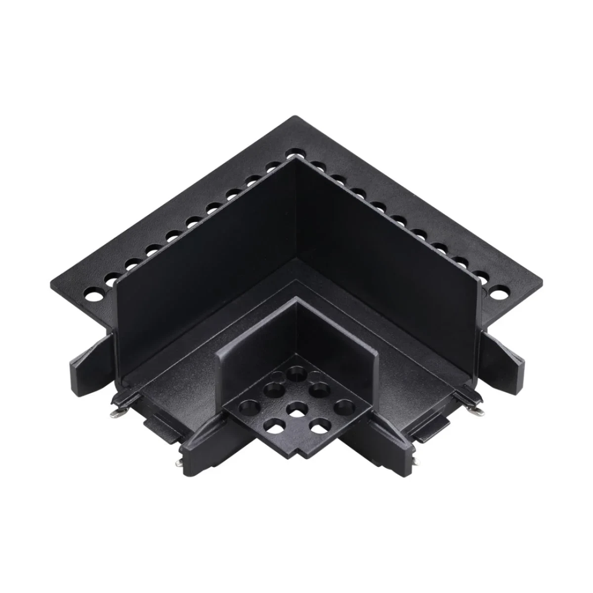 NOVOTECH 135280 SHINO NT24 174 черный Соединитель «L» токопроводящий для шинопровода в ГКЛ (для арт.