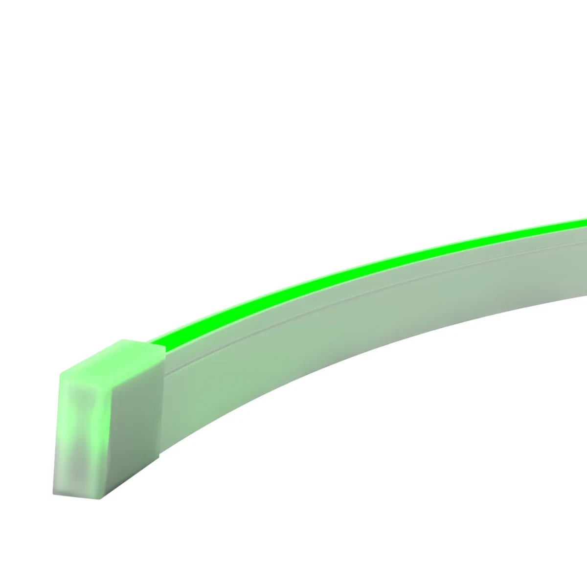 Гибкий неон 10x4 24В 9,6 Вт/м Green IP67 5м 432040