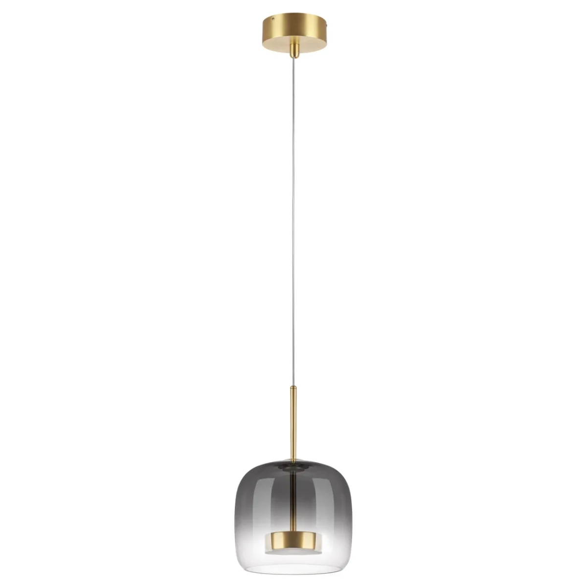 804008 Люстра CUPOLA LED 9W 450LM ЗОЛОТО/ДЫМЧАТЫЙ 3000K