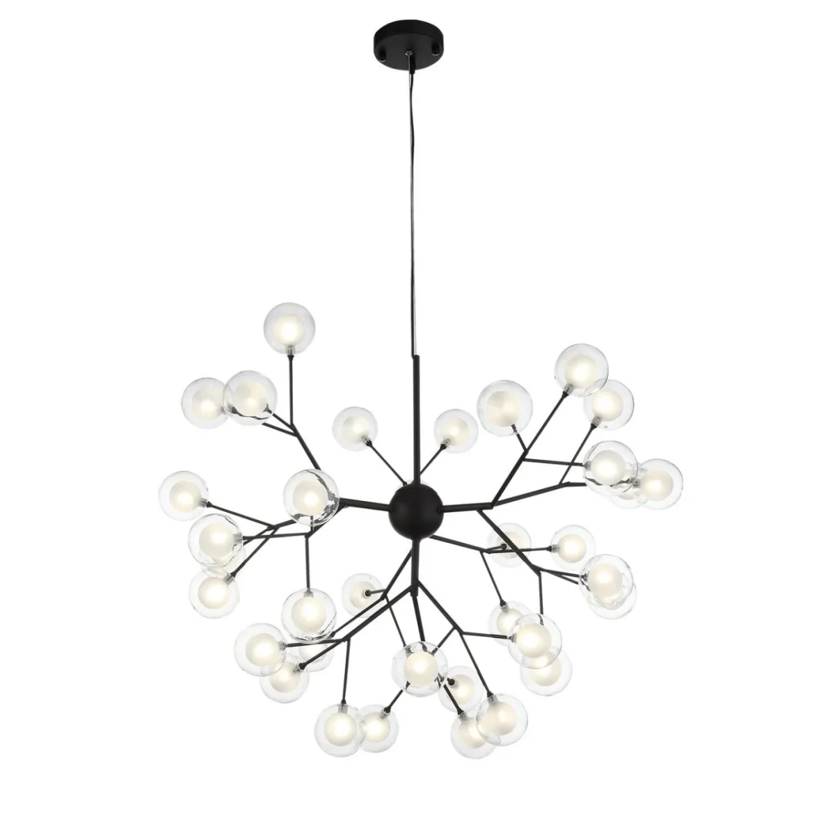 SL376.403.36 Светильник подвесной ST-Luce Черный/Прозрачный, Белый G4 LED 36*2W
