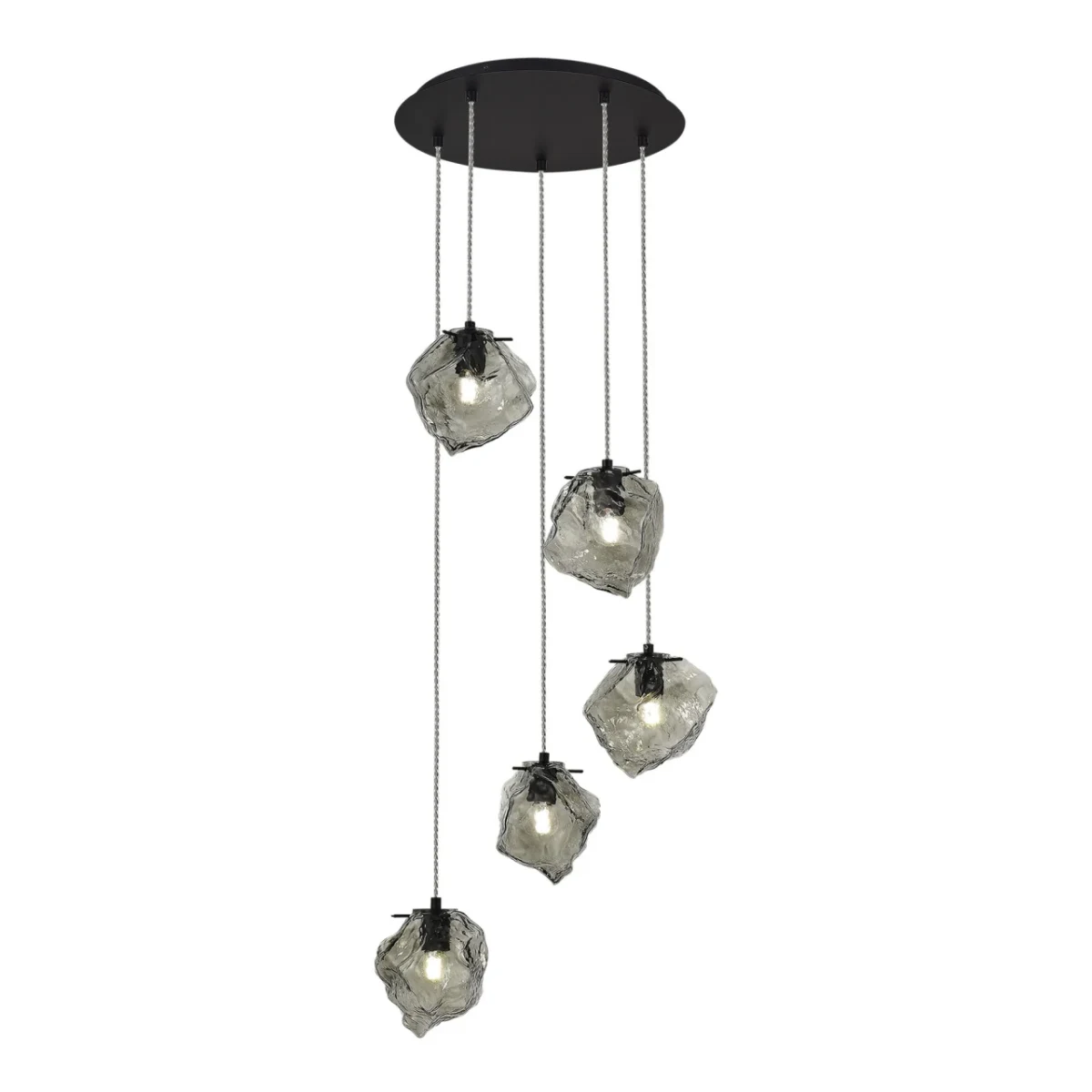 SL1175.403.05 Светильник подвесной ST-Luce Черный/Серо-зеленый E14 540W