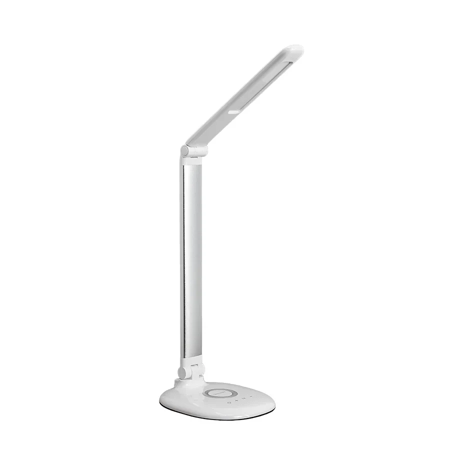 UL613 (белый /серебро. Светильник настольный 9 Вт LED с функц.ночника, регул. темп. света и ур. ярко