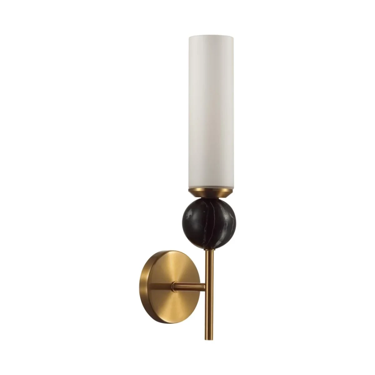 4361/1W MIDCENT ODL25 Настенный светильник под латунь/металл/стекло/черный мрамор IP20  1*E14 40W 22