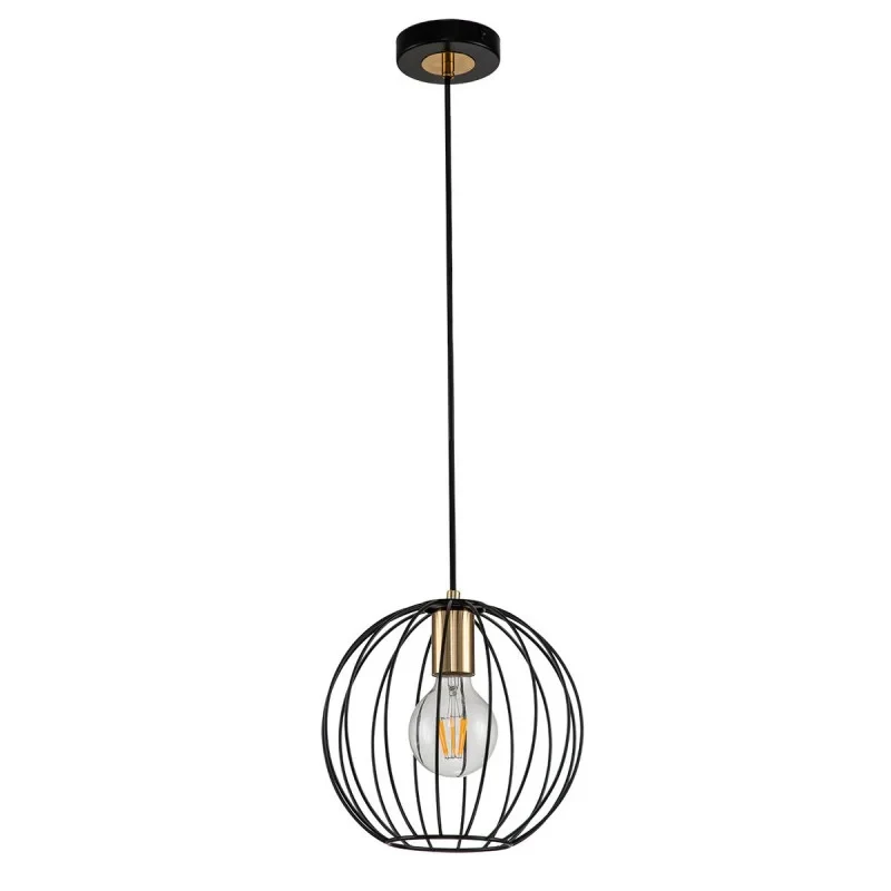 Escada 10176/1S E27*60W Black/Brass