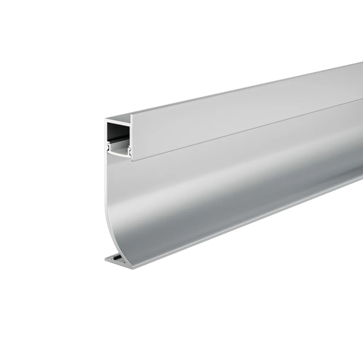Алюминиевый профиль плинтус с подсветкой 53x14 ALM-5314-S-2M