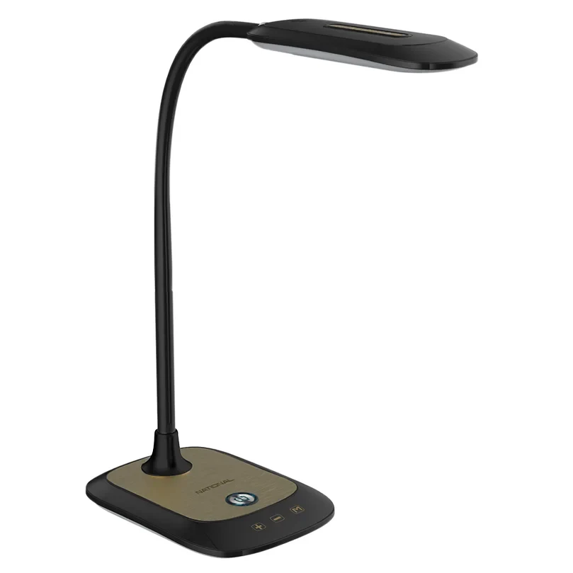 NL51 (Черный/золото, настольный светодиодный светильник на подставке, 6В.)