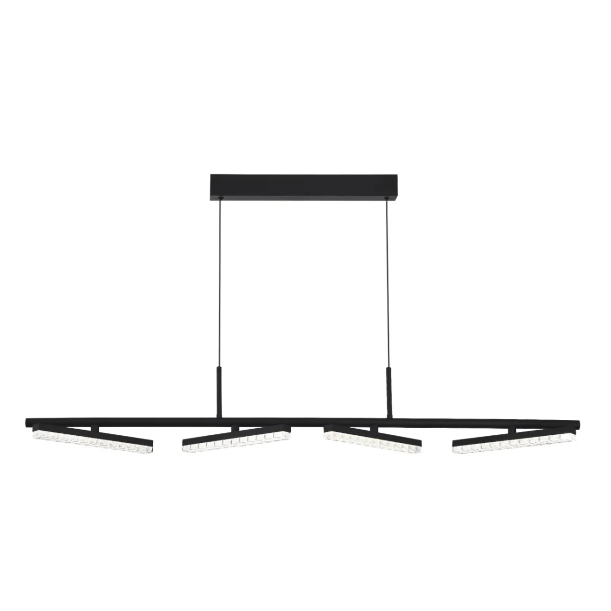 SL1018.403.04 Светильник подвесной ST-Luce черный/прозрачный LED 4*32W 4000K