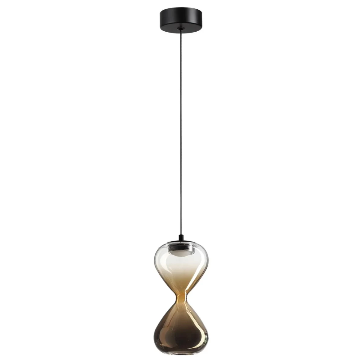 ODEON LIGHT 5094/4L PENDANT ODL25 415 черный/прозрачн./золотой градиент/металл/стекло Подвес LED 4W 