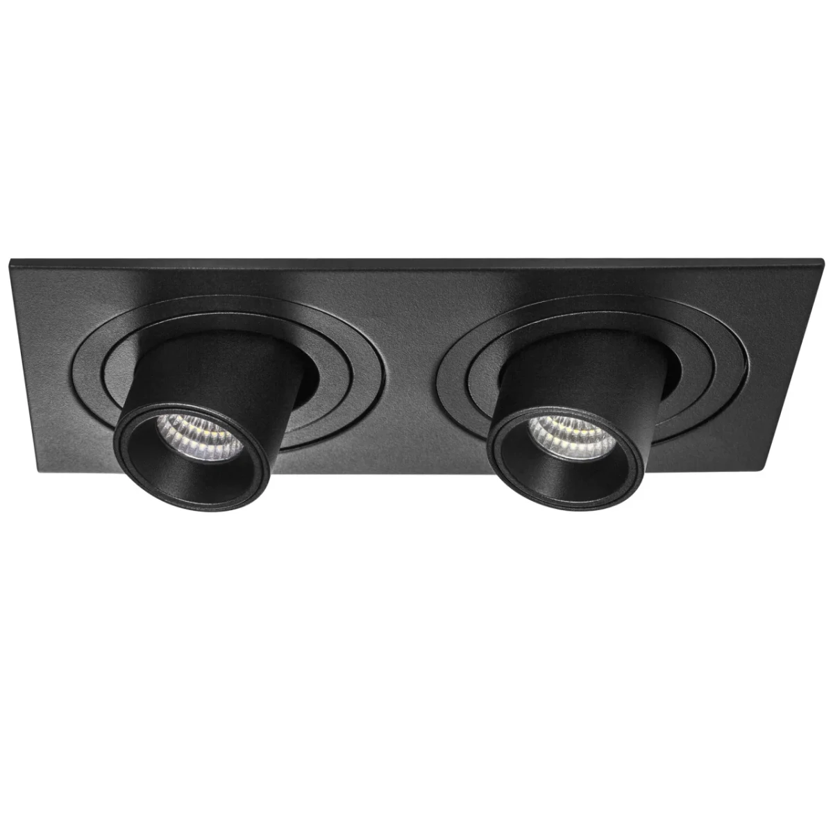 i527174 Светильник INTERO TUBO LED 7W*2 360LM*2 60G ЧЕРНЫЙ 4000K (217527+217174+217174)