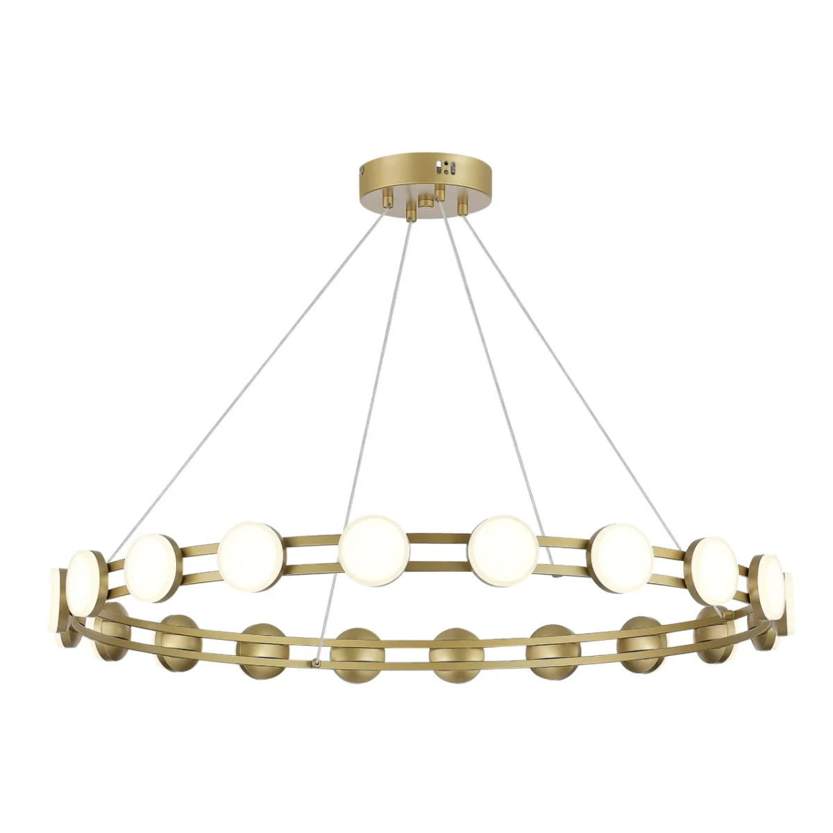 SL6610.203.20 Светильник подвесной ST-Luce золотистый/белый LED 1*40W 4000K
