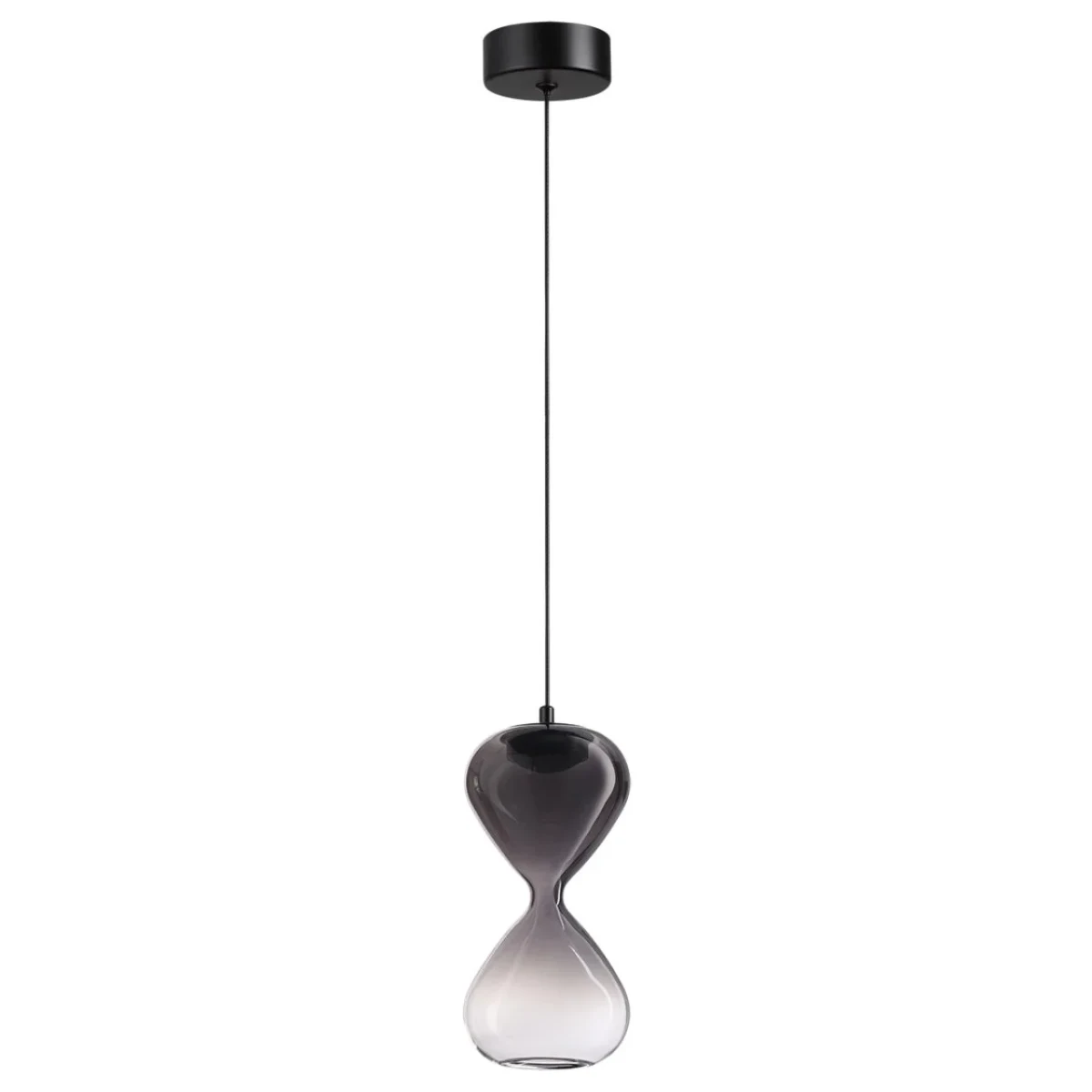 ODEON LIGHT 5092/4LA PENDANT ODL25 415 черный/дымчатый градиент/прозрачн./металл/стекло Подвес LED 4