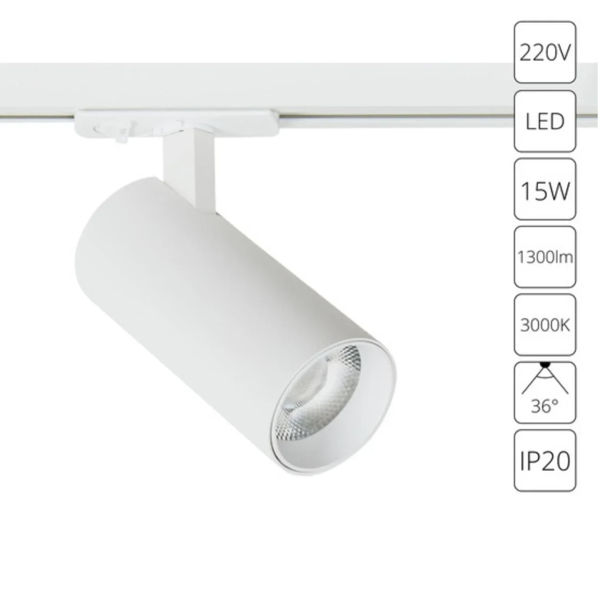 Трековый светильник Arte Lamp BENE A1936PL-1WH