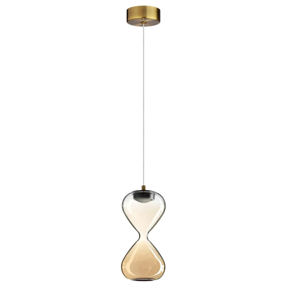 ODEON LIGHT 5093/4L PENDANT ODL25 415 античн.бронза/прозрачн./янтарный градиент/металл/стекло Подвес
