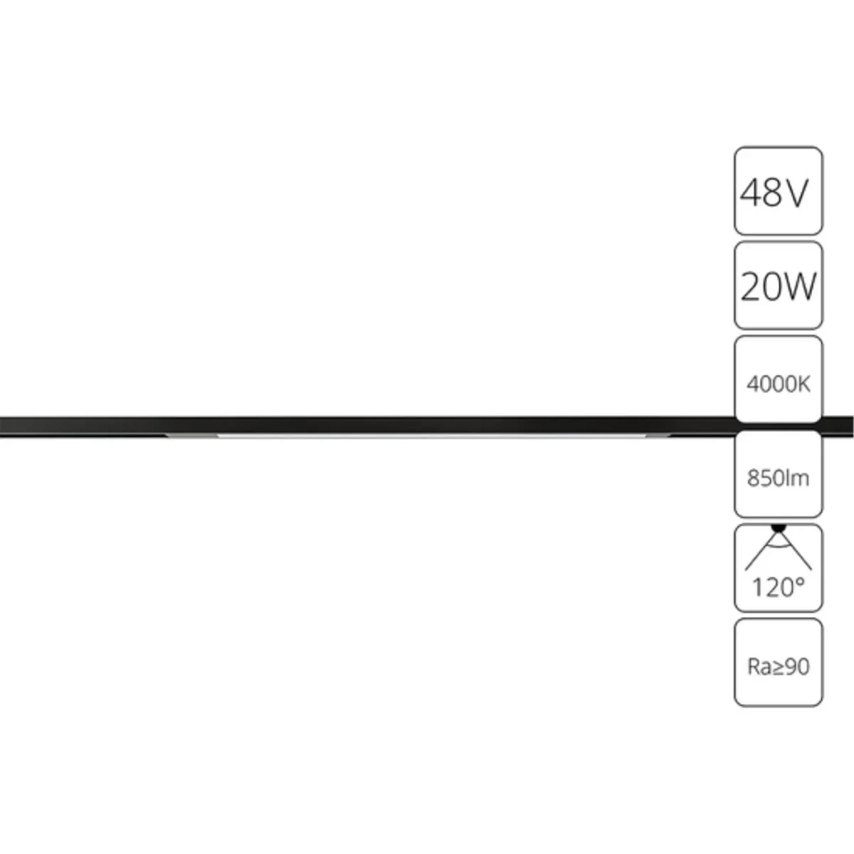 Магнитный трековый светильник Arte Lamp OPTIMA A7264PL-1BK
