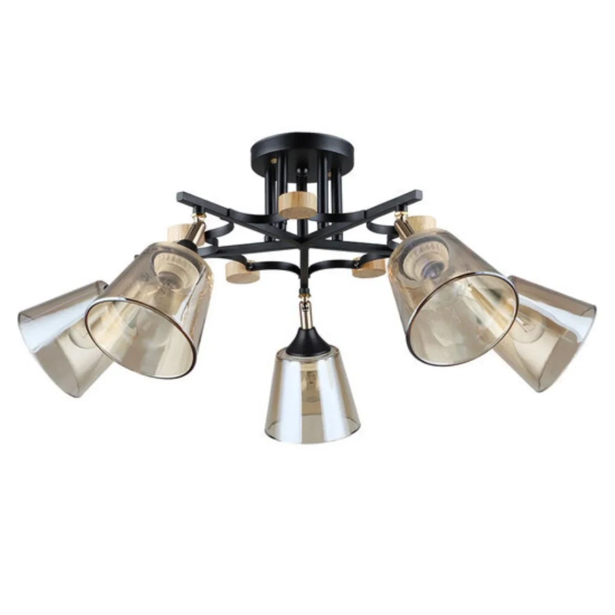 Потолочная люстра Arte Lamp GLASSY A5078PL-5BK