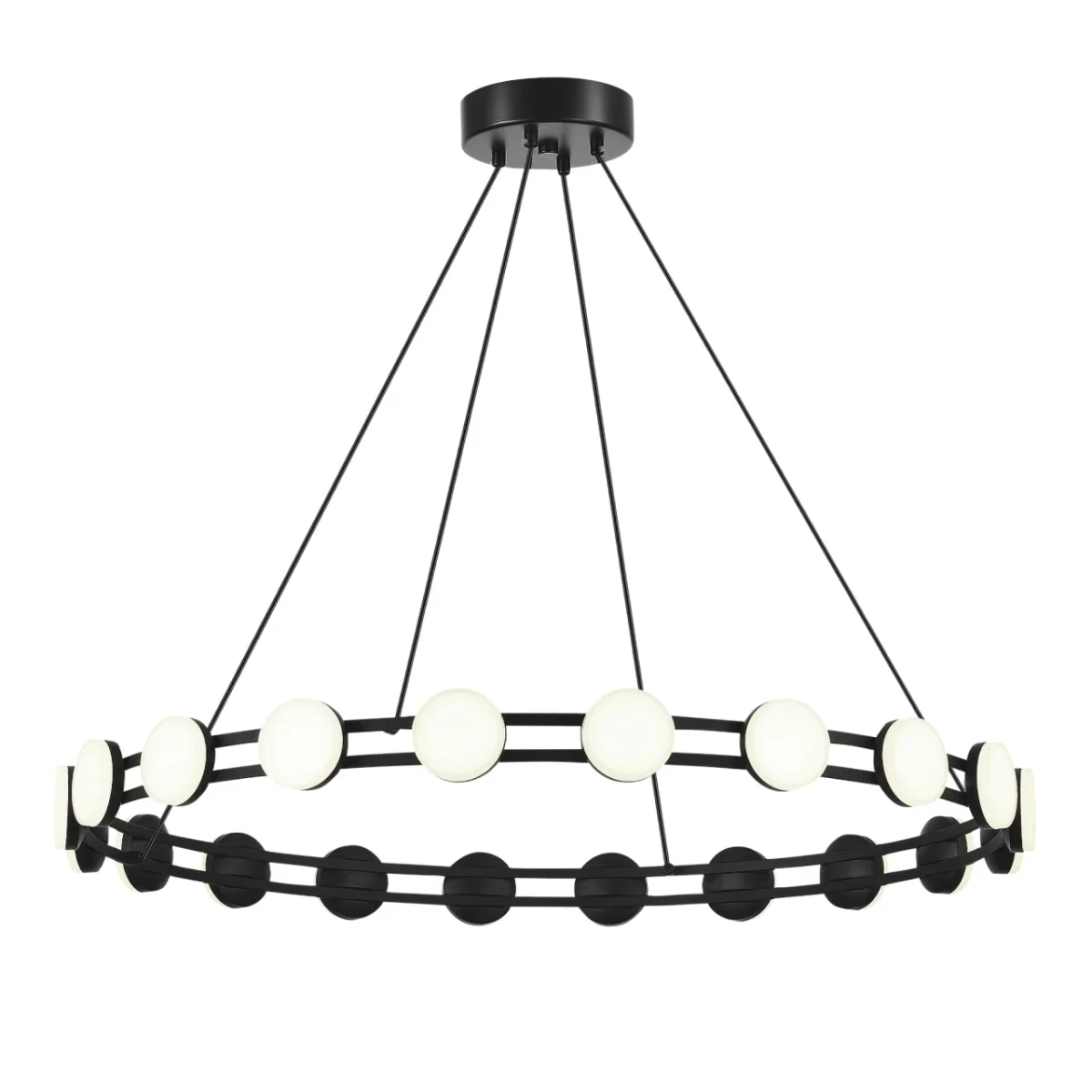 SL6610.403.20 Светильник подвесной ST-Luce черный/белый LED 1*40W 4000K
