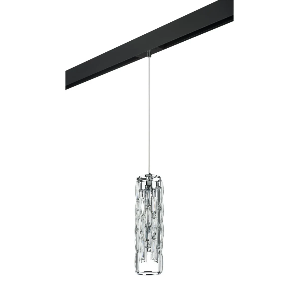 PRO722030 Светильник д/1-фазн трека LIMPIO 4х6W(led) G9 ХРОМ/ПРОЗРАЧНЫЙ/ЧЕРНЫЙ (722030+595007)