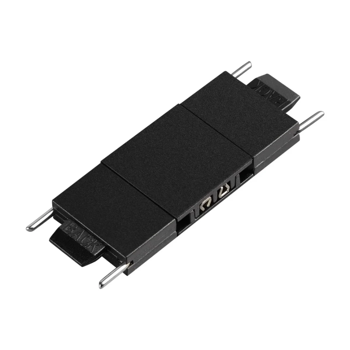 NOVOTECH 135268 SHINO NT24 093 черный Соединитель с токопроводом прямой для низковольтного шинопрово