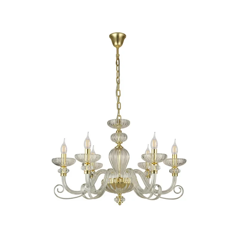 Подвесная люстра Newport 8626/C mat.soft gold clear