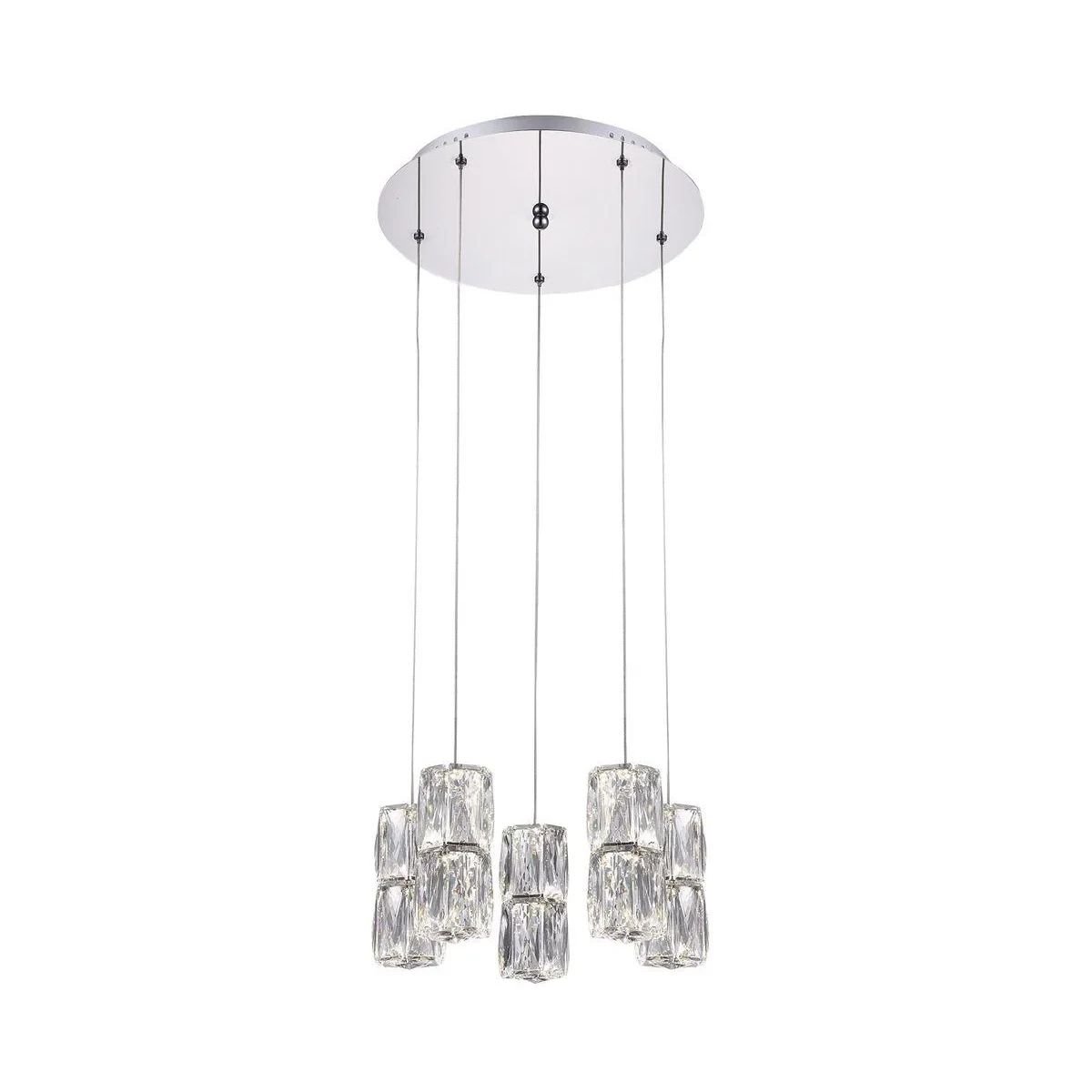 Подвесная светодиодная люстра Kink Light Аква-Кристалл 08620-5A