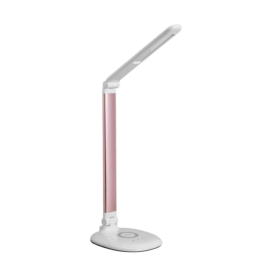 UL613 (белый /розовый. Светильник настольный 9 Вт LED с функц.ночника, регул. темп. света и ур. ярко
