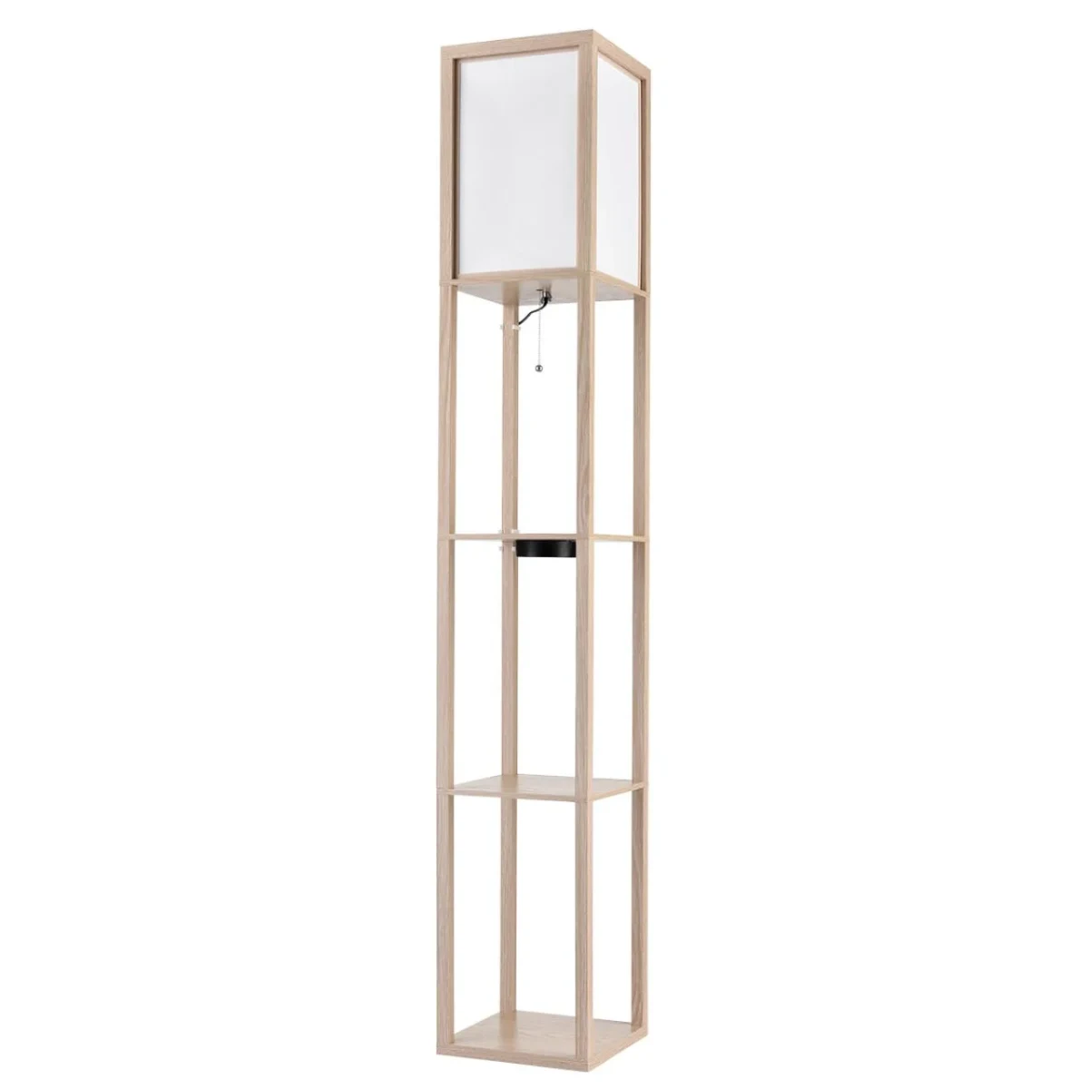 8091/1F COMFI LN24 дерево/белый, дерево/текстиль Торшер Е27 1*60W 220V PRACTIC