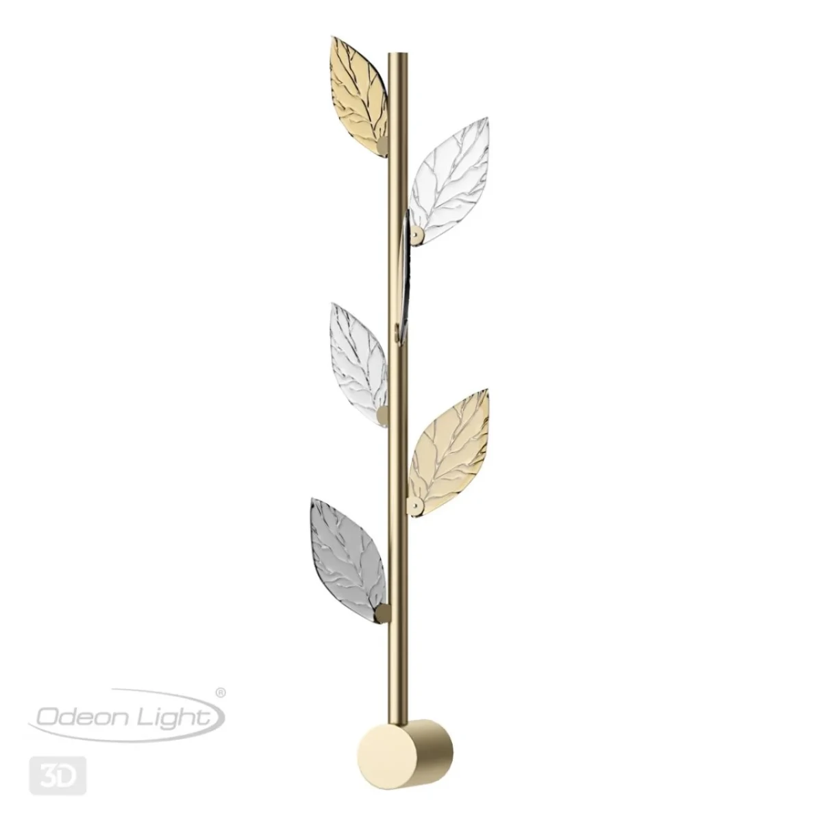 ODEON LIGHT 5445/5WL L-VISION ODL_EX25 75 матов.золото/дымч/прозрачн/коньячн/бензинов./металл/стекло