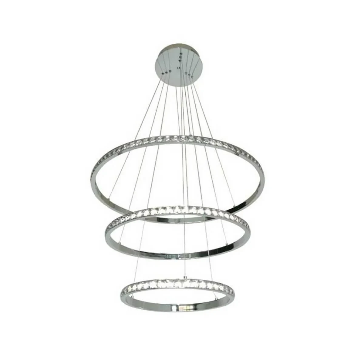 08633 Подвес Тор-Кристалл хром d65+50+35 h100 Led 76W(4000K)