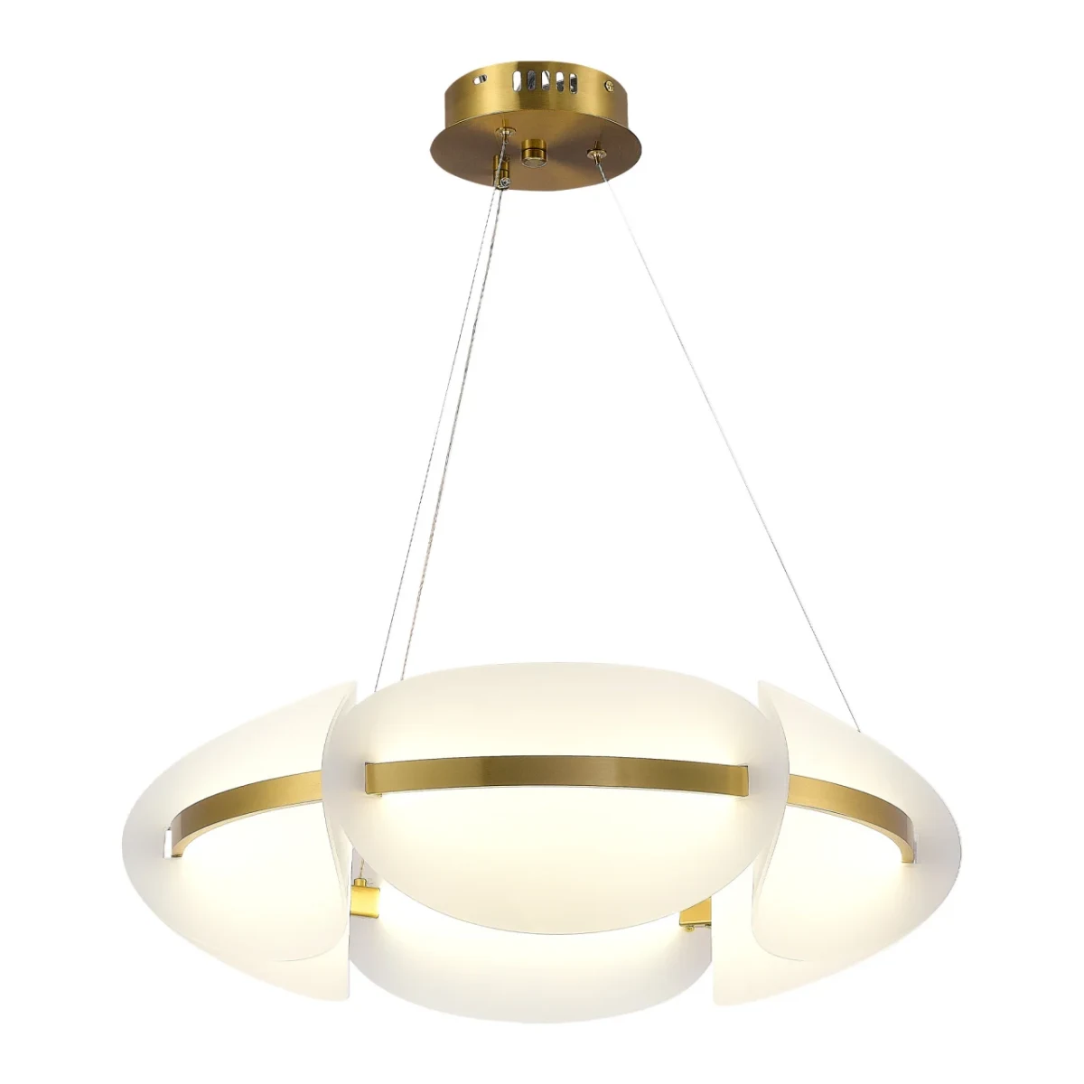 SL1304.203.45 Люстра подвесная ST-Luce Золотистый/Белый LED 145W 3000K