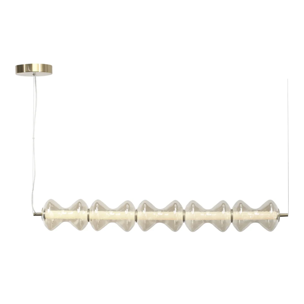 SL6136.243.01 Светильник подвесной ST-Luce золото/коньячный LED 1*28W 3000K