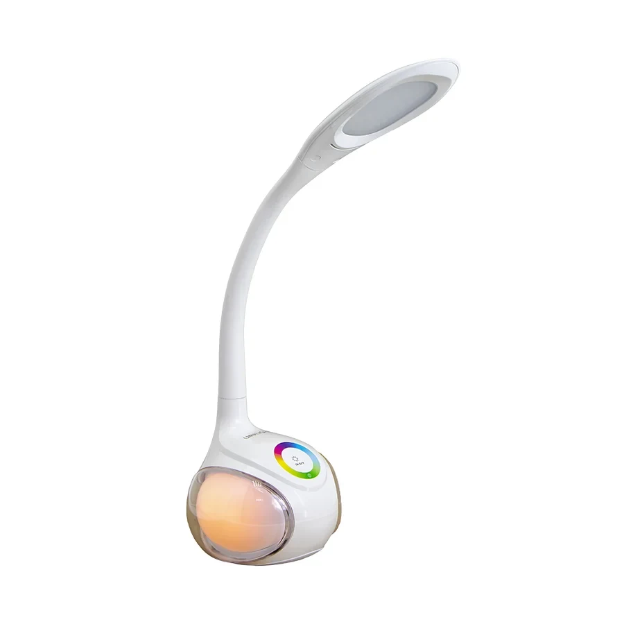 UL620 (белый. Светильник настольный 8Вт. LED с RGB подсветкой и регулированием уровня яркости)