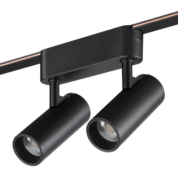 NOVOTECH 359469 SHINO NT24 102 черный Трековый смарт-светильник для низковольтного шинопровода с дву