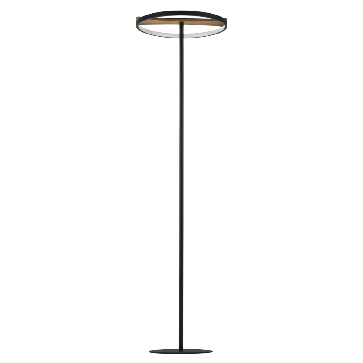 723727 Торшер LODI LED 9W 720LM ЧЕРНЫЙ/ДЕРЕВО 3000K