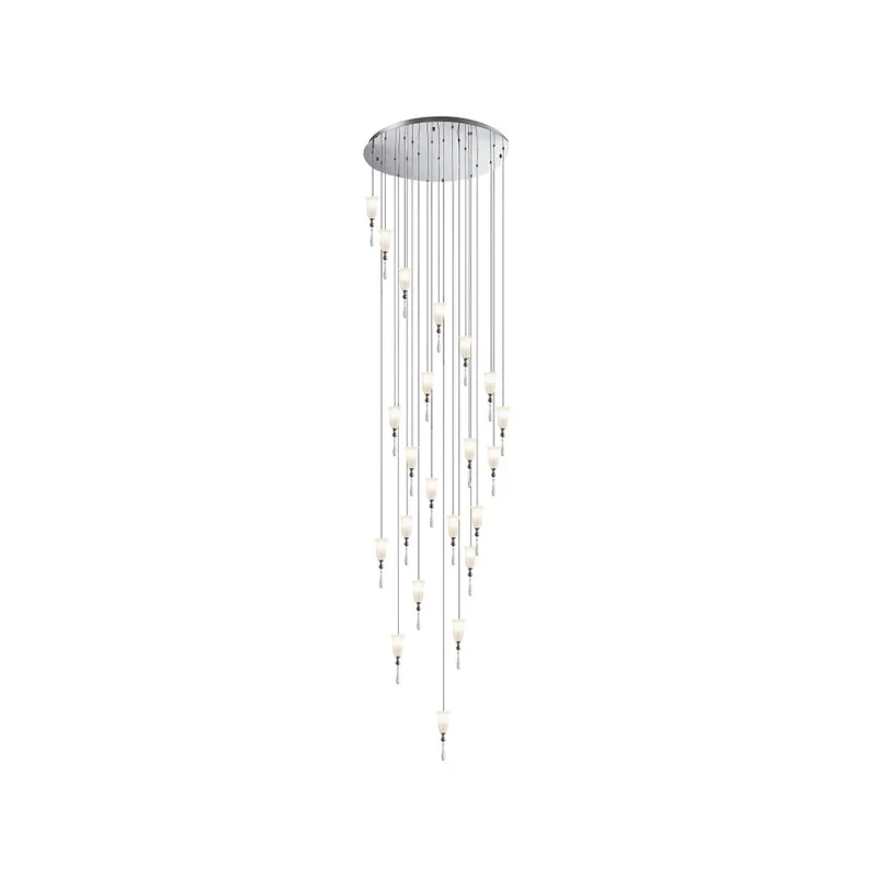 Каскадная люстра Newport 4812+10/S chrome