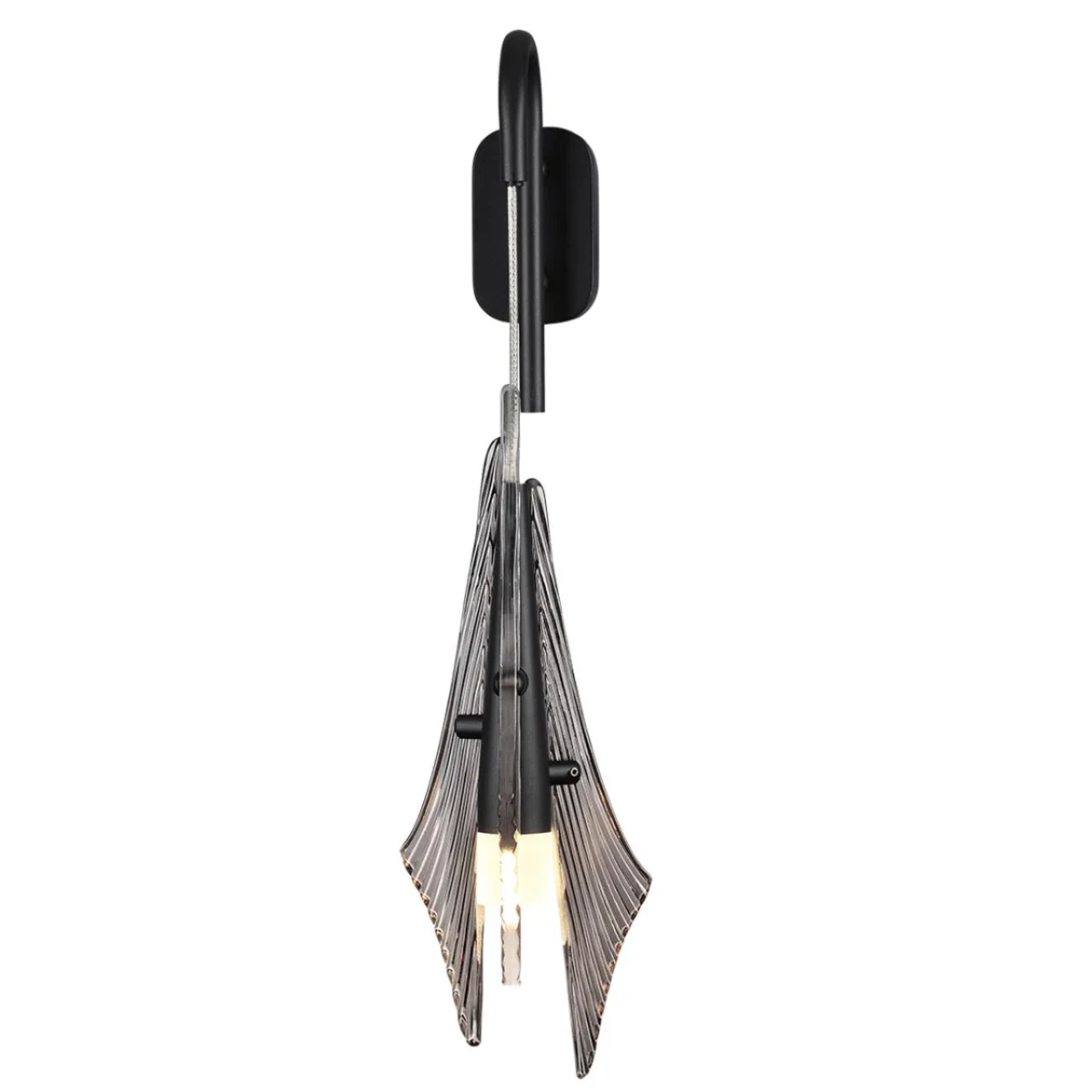 ODEON LIGHT 5442/6WL L-VISION ODL_EX26 черный/дымчатый/металл/стекло/акрил Бра LED 6W 3000K 633Лм AF