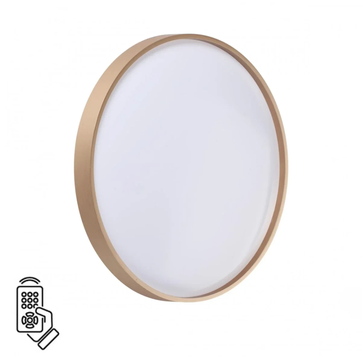 СОНЕКС 7783/DL TAN SN 000 Светильник пластик/белый/золото LED 48Вт 3000-6000К D398 IP43 пульт ДУ GAB