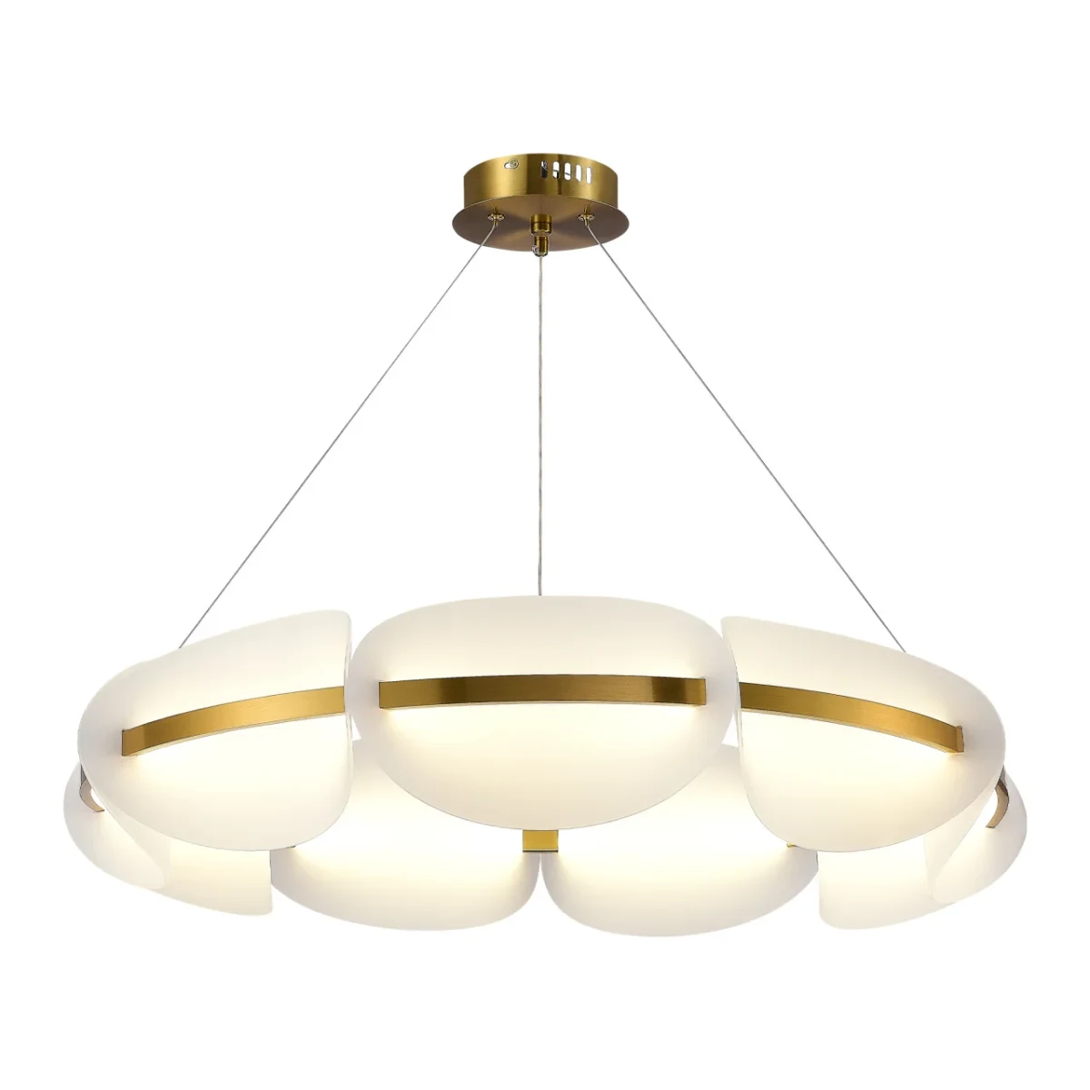 SL1304.203.56 Люстра подвесная ST-Luce Золотистый/Белый LED 156W 3000K