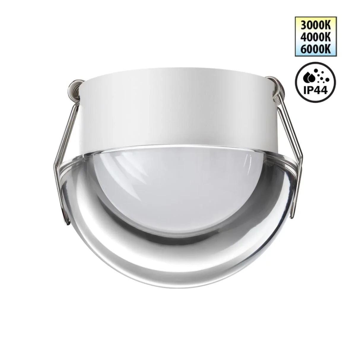 NOVOTECH 359434 SPOT NT24 520 белый Светильник встраиваемый влагозащищенный с переключателем цв.темп