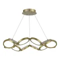 utsenka-SL6508.203.01 Светильник подвесной ST-Luce Матово Золотистый/Белый LED 1*60W 4000K РИО
