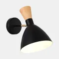 SLE1256-401-01 Светильник настенный Черный/Черный, Светлое дерево, Золотистый E14 1*40W