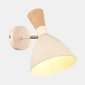 SLE1256-501-01 Светильник настенный Бежевый/Бежевый, Светлое дерево, Золотистый E14 1*40W