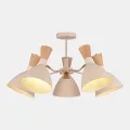SLE1256-502-05 Светильник потолочный Бежевый/Бежевый, Светлое дерево, Золотистый E14 5*40W