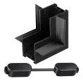 NOVOTECH 135275 SHINO NT24 093 черный Соединитель "Г"(переход с потолка на стену) для шинопровода вс