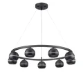8242/9 COMFI LN25 черный металл Светильник подвесной LED GX53 8*7W 220V LUAZANA
